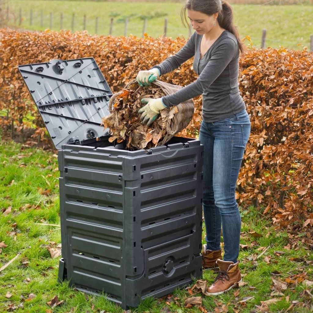 Nature Compostbak 300 L zwart — afbeelding 4