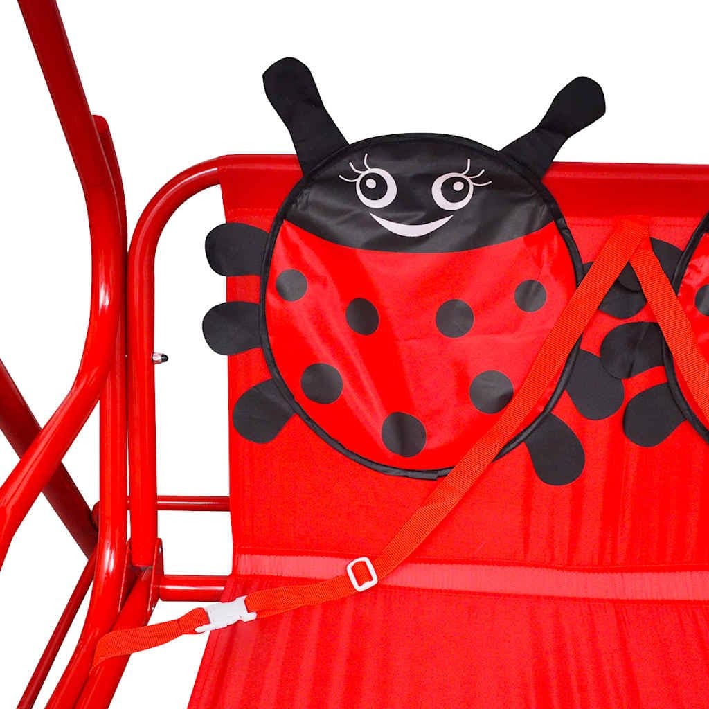 Kinderschommelstoel rood — afbeelding 4