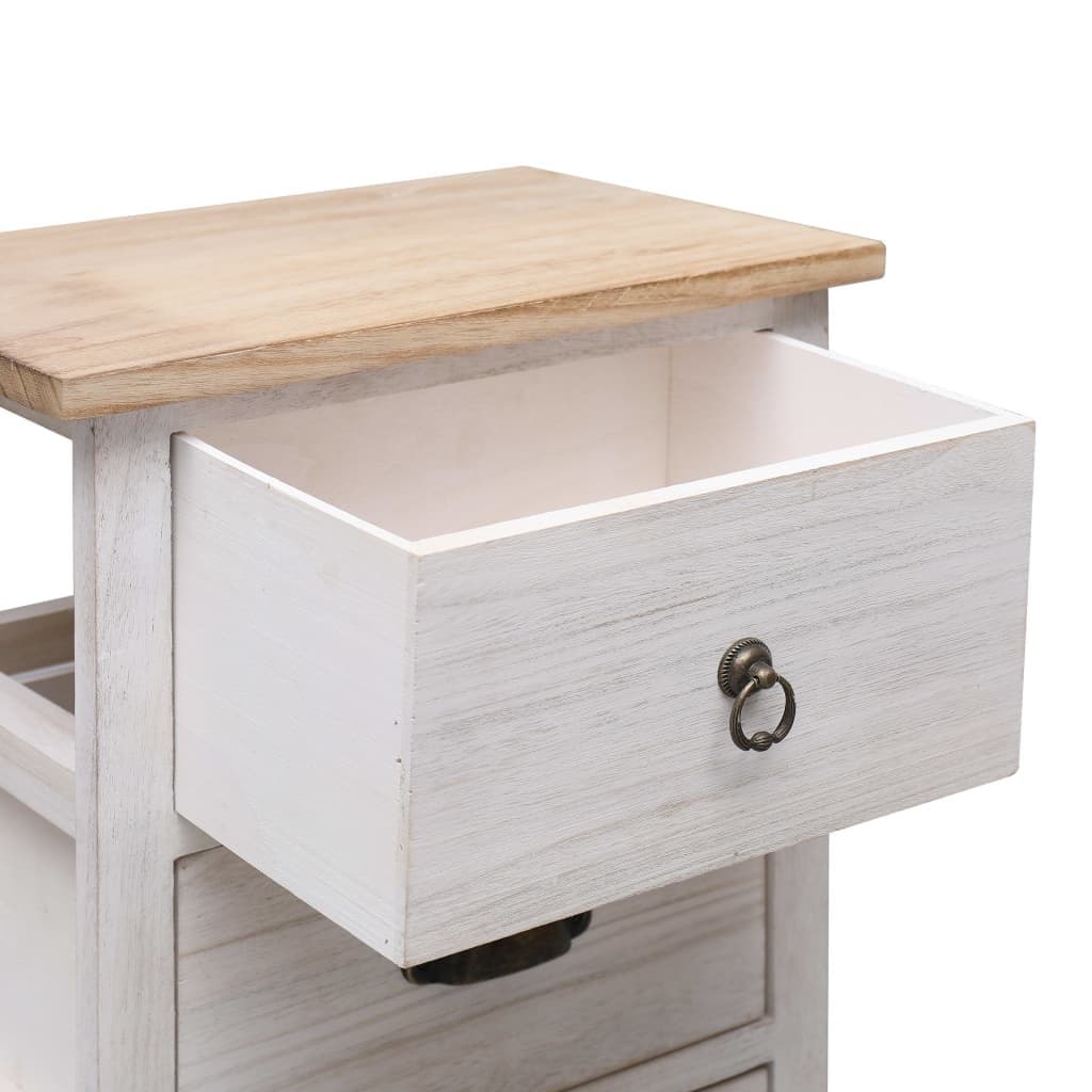 Bijzetkast 35x25x57 cm paulowniahout — afbeelding 5