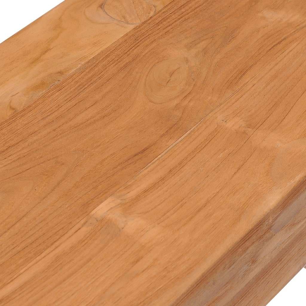Wandtafel 110x35x75 cm massief teakhout — afbeelding 7
