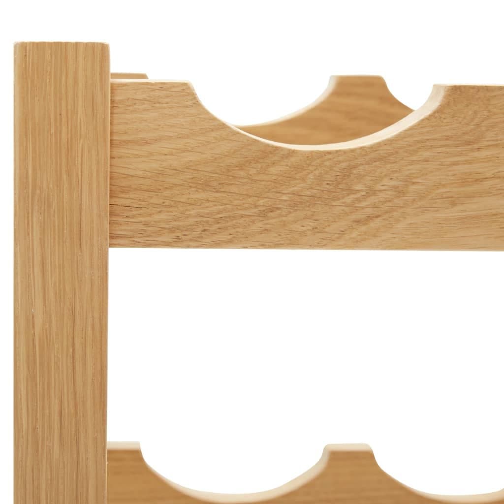 Wijnrek voor 6 flessen 37x21x21 cm massief eikenhout — afbeelding 4