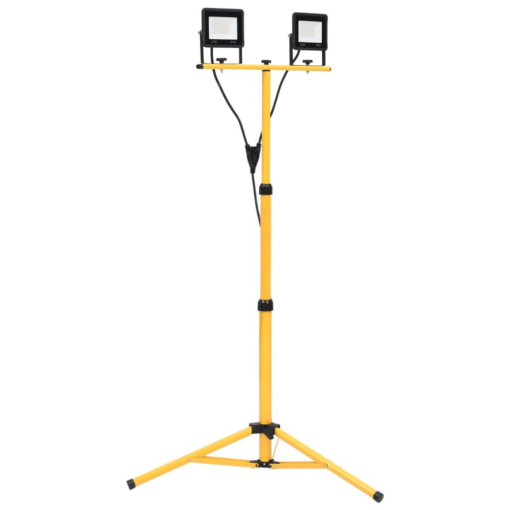 Spotlight met statief LED 2×50 W warmwit