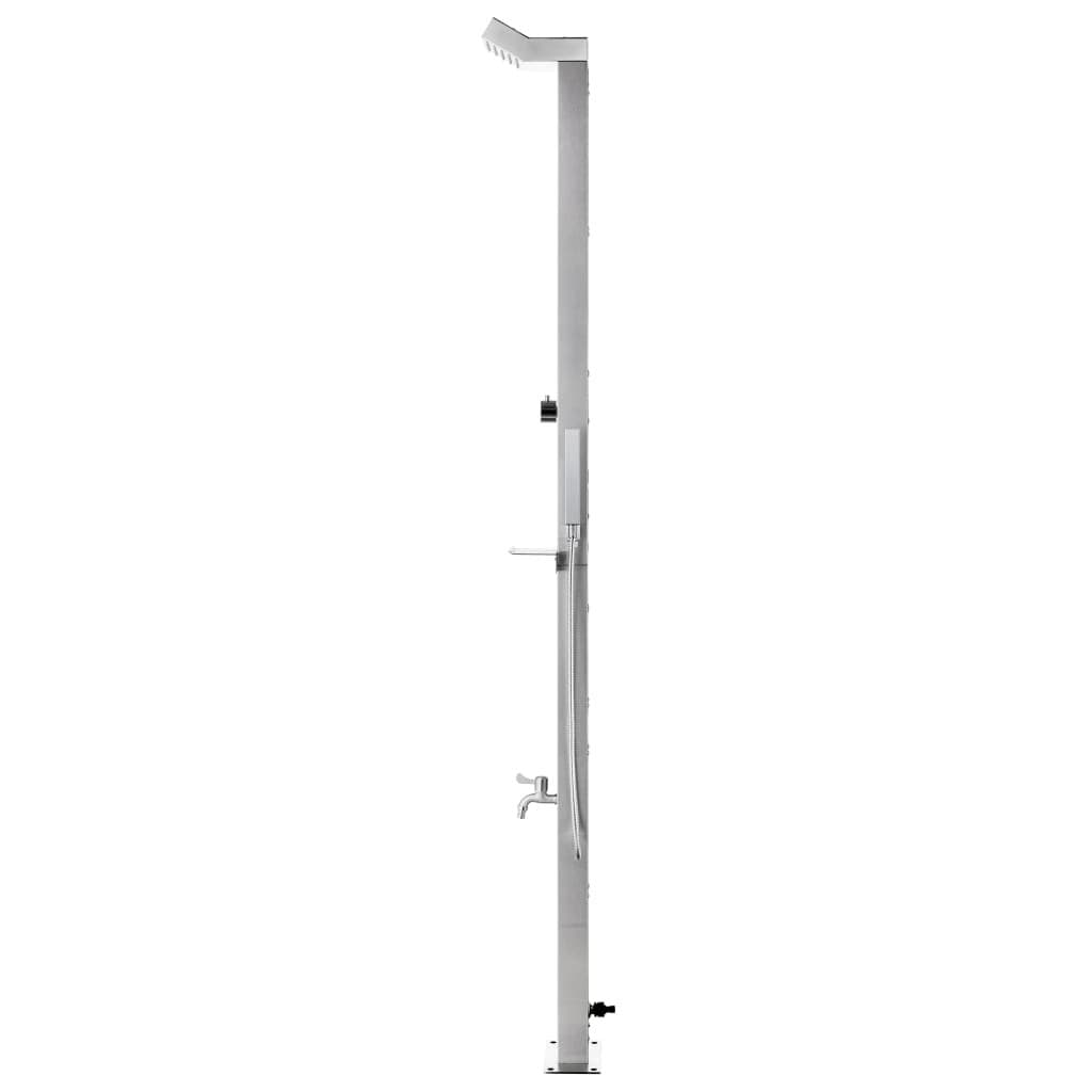 Buitendouche met bruine basis 225 cm roestvrij staal — afbeelding 5