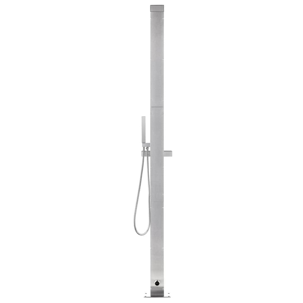 Buitendouche met bruine basis 225 cm roestvrij staal — afbeelding 6