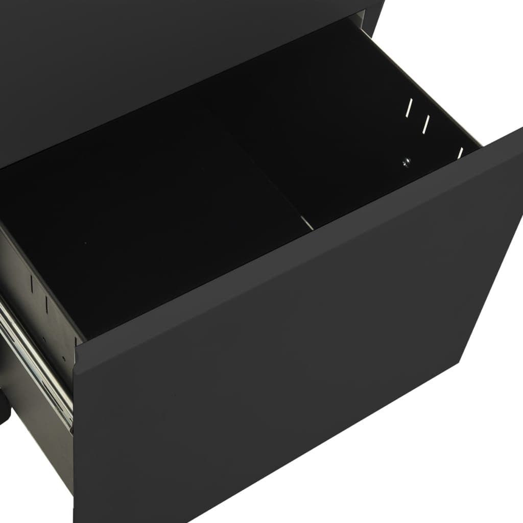Ladeblok verrijdbaar 39x45x67 cm staal antracietkleurig — afbeelding 7