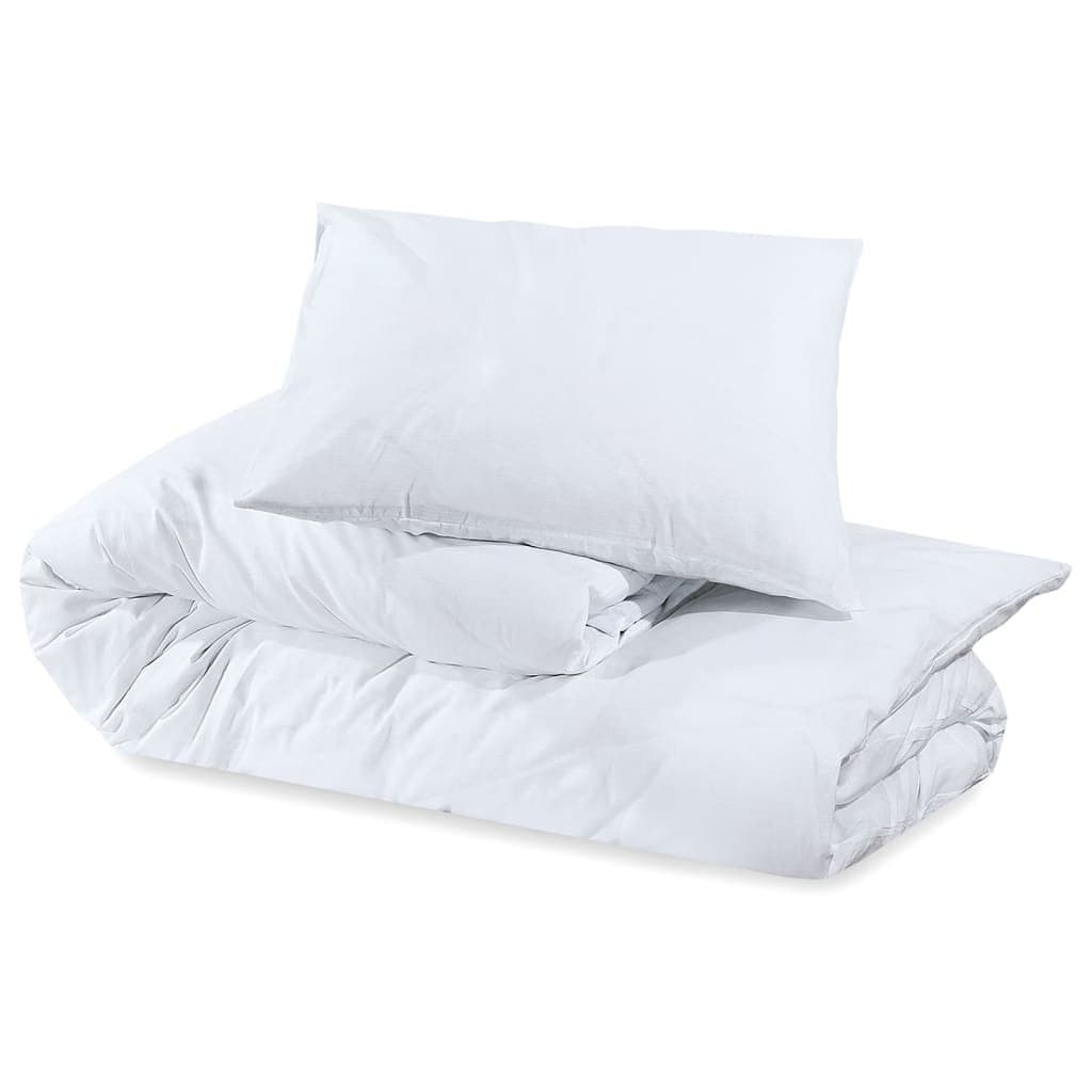 Dekbedovertrekset lichtgewicht 200×200 cm microvezel wit — afbeelding 6