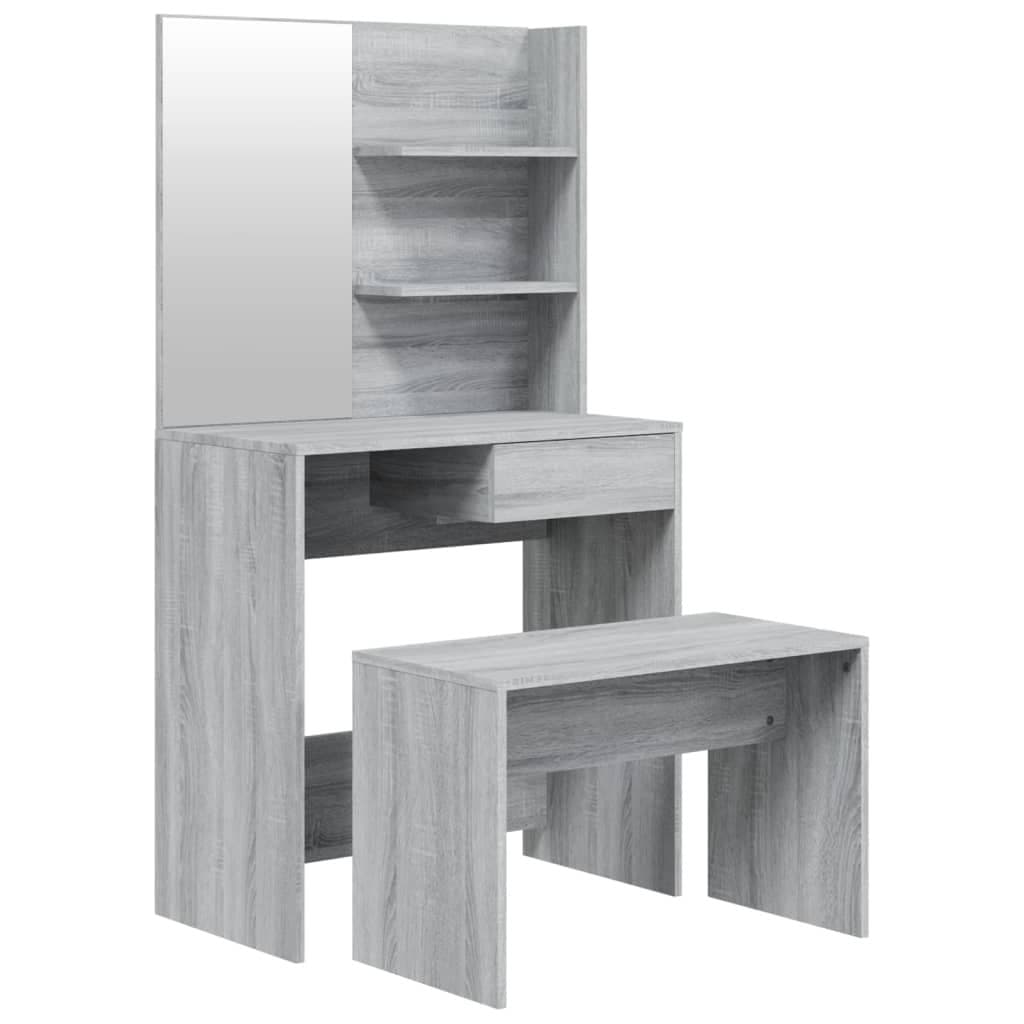 Kaptafelset 74,5x40x141 cm grijs sonoma — afbeelding 2