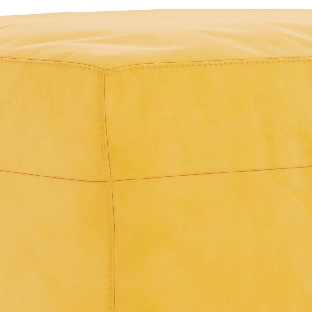 Bankje 70x35x41 cm fluweel geel — afbeelding 5