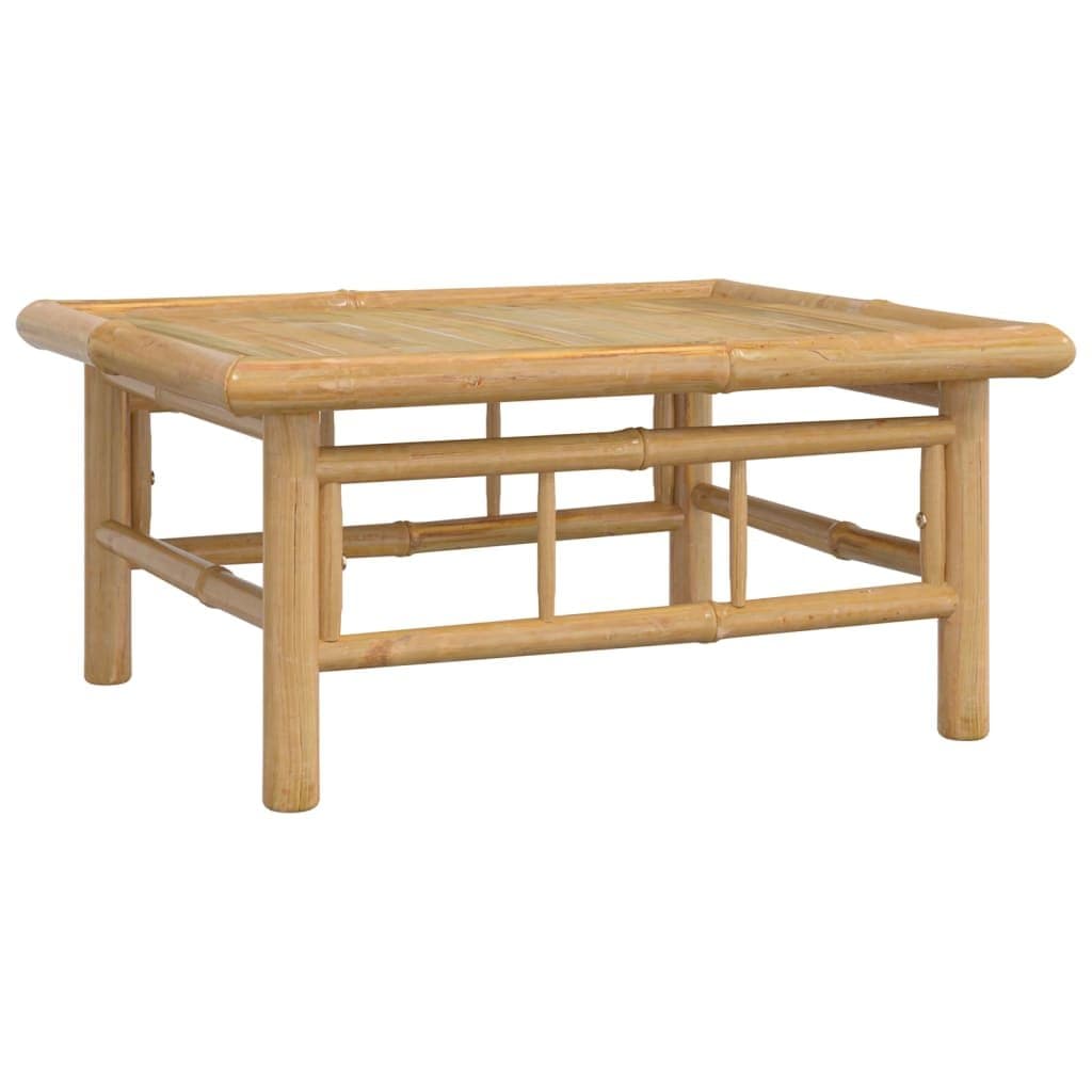 6-delige Loungeset met kussens bamboe crèmewit — afbeelding 7