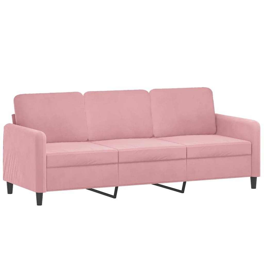 2-delige Loungeset fluweel roze — afbeelding 4