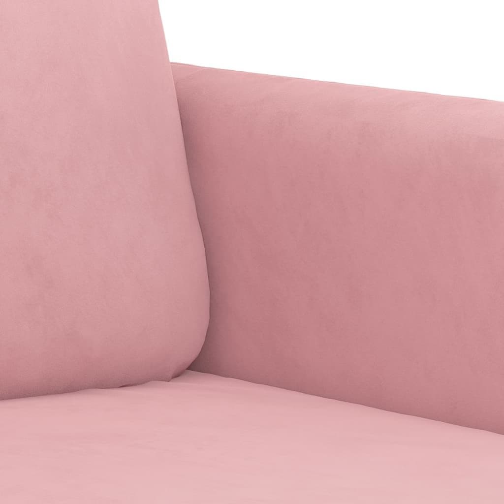 2-delige Loungeset fluweel roze — afbeelding 5