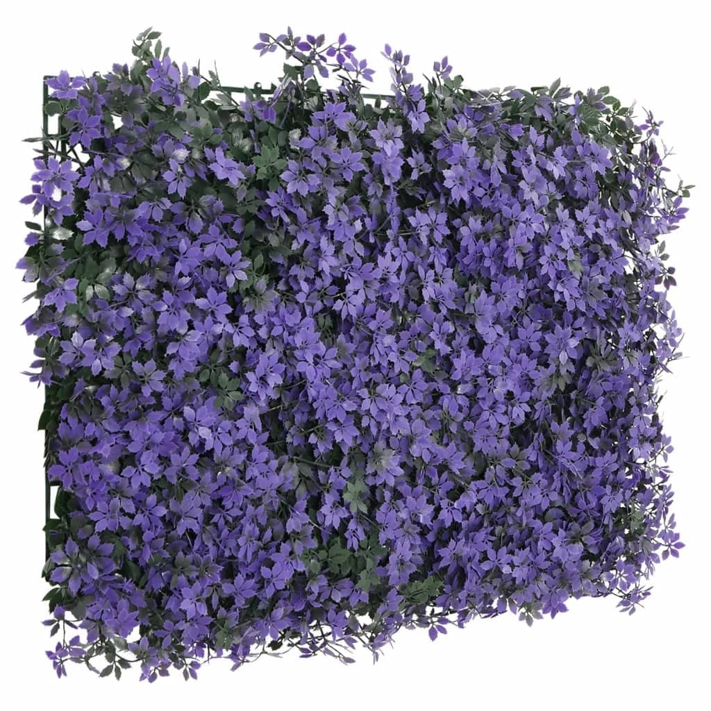   Hek met kunstbladeren 24 st 40×60 cm paars — afbeelding 3