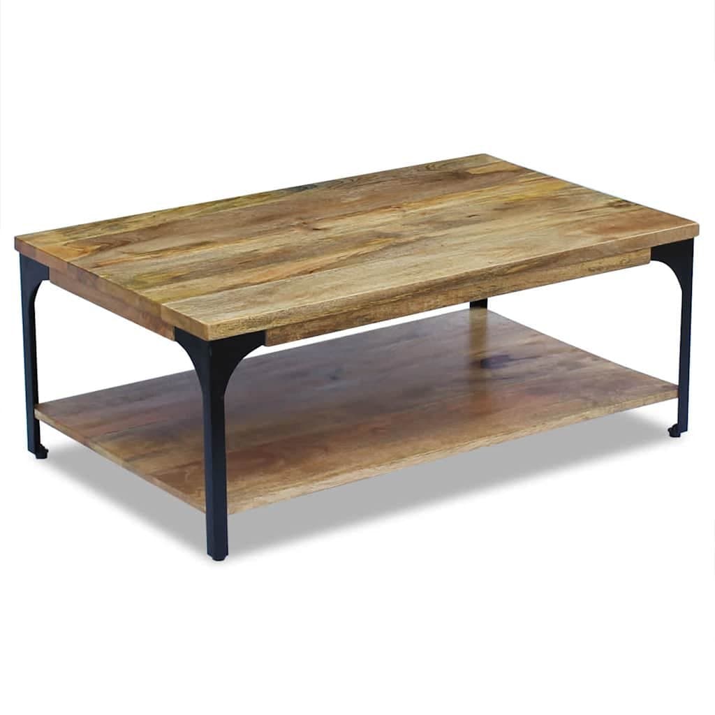 Salontafel 100x60x38 cm mangohout — afbeelding 3