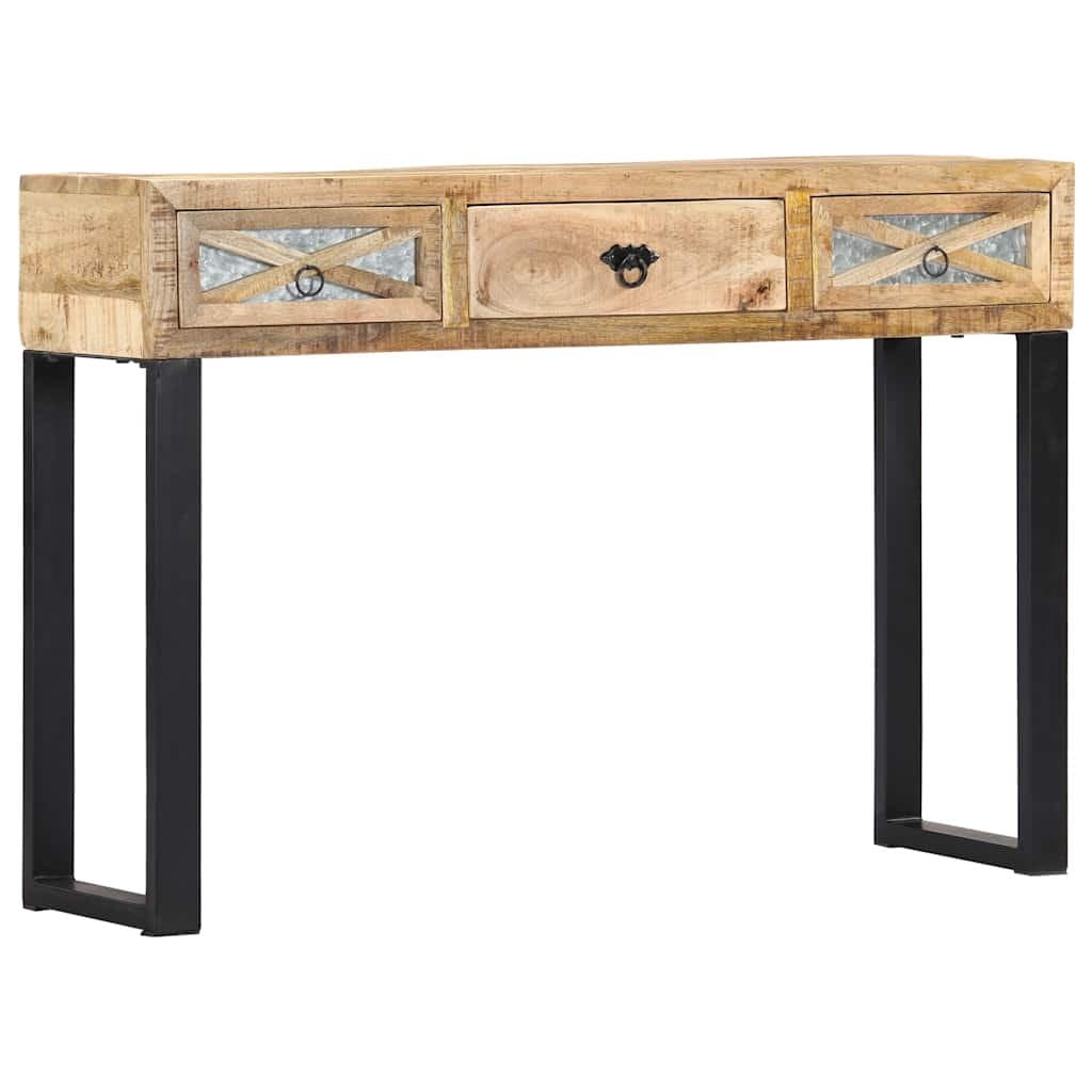 Wandtafel 110x30x76 cm massief mangohout — afbeelding 4