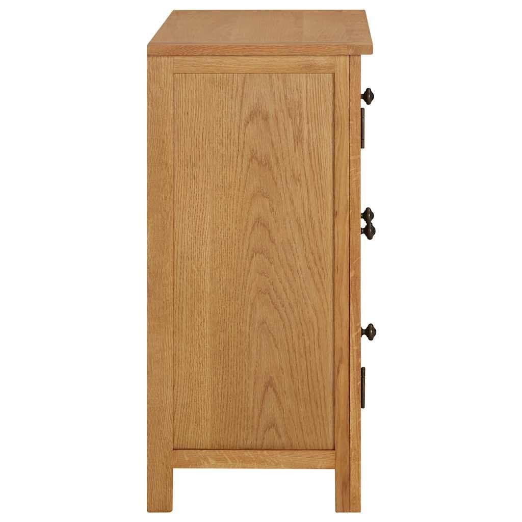 Kast 70x35x75 cm massief eikenhout — afbeelding 4