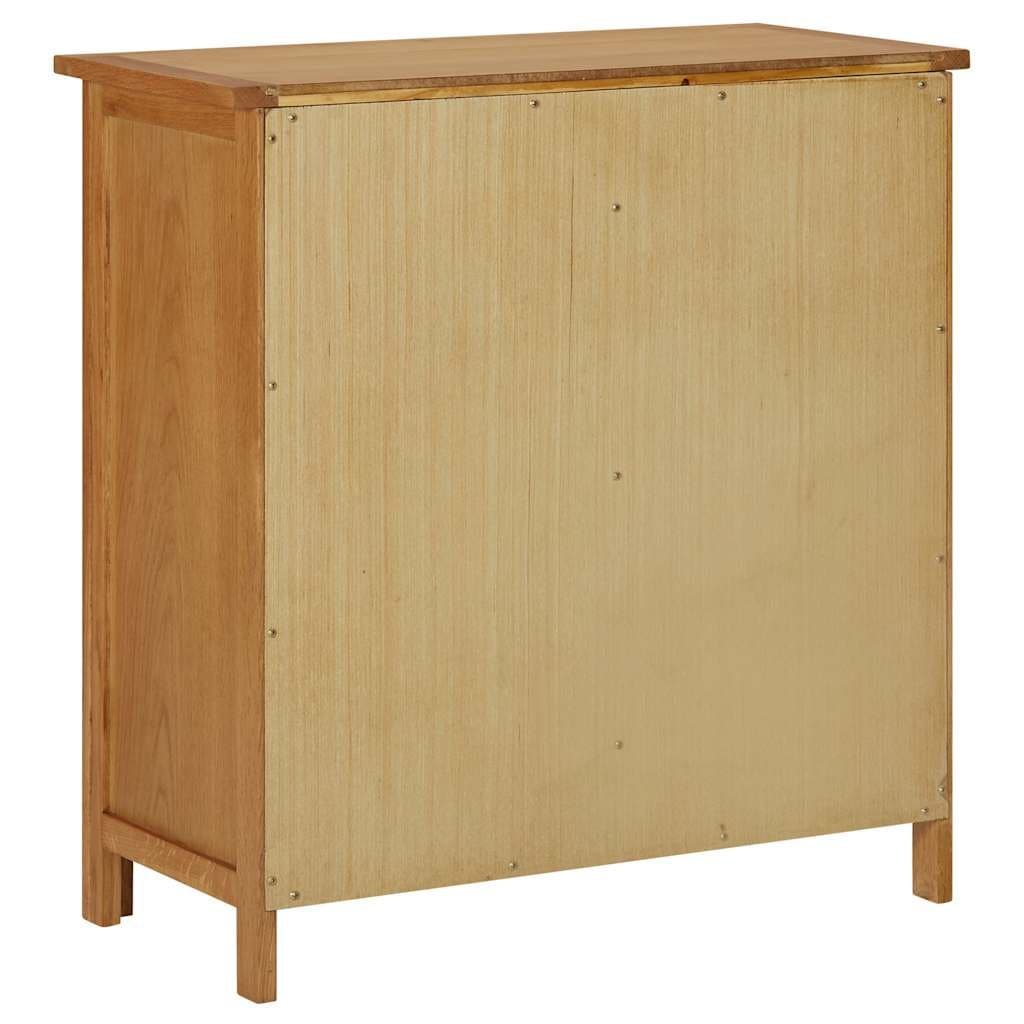 Kast 70x35x75 cm massief eikenhout — afbeelding 5