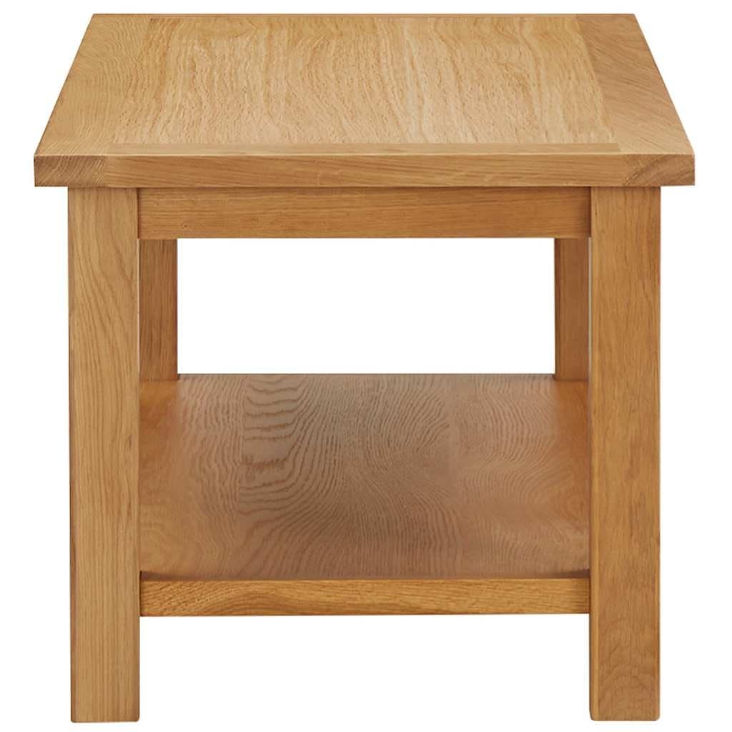 Salontafel 90x45x40 cm massief eikenhout — afbeelding 3