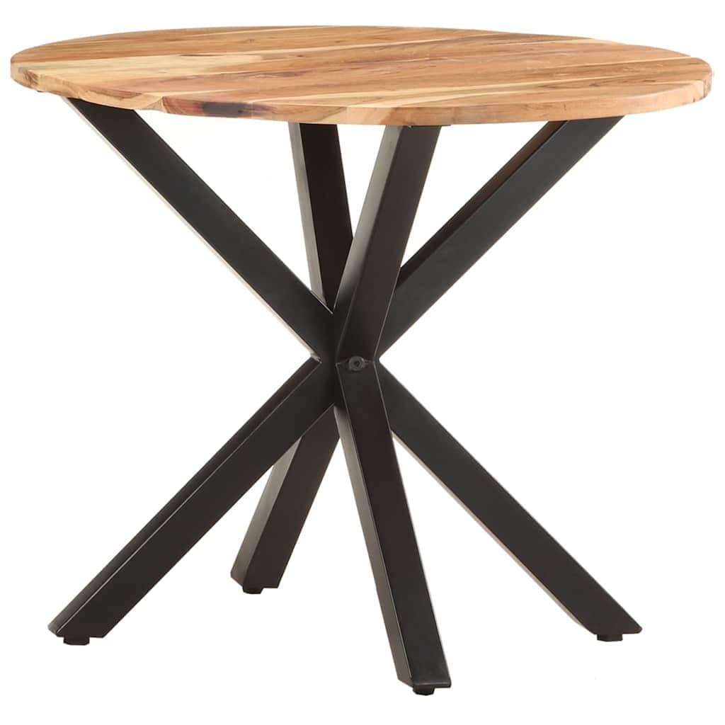 Bijzettafel 68x68x56 cm massief acaciahout — afbeelding 5