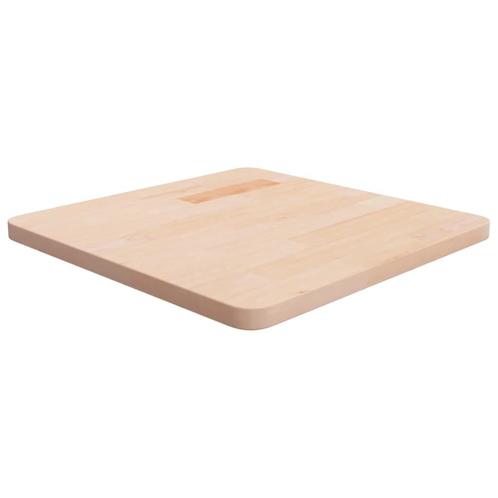 Tafelblad vierkant 50x50x2,5 cm onbehandeld massief eikenhout