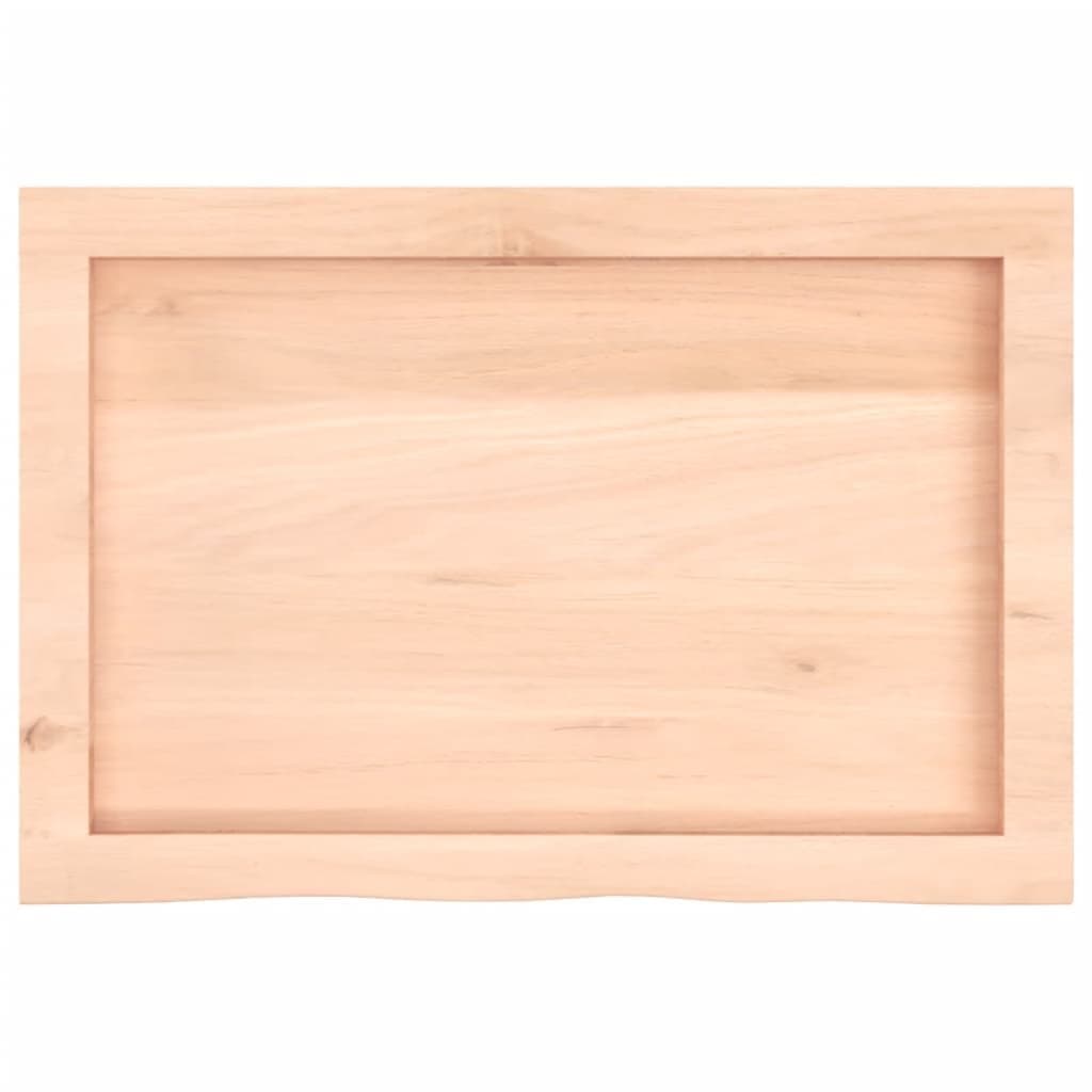 Tafelblad 60x40x(2-4) cm onbehandeld massief eikenhout — afbeelding 4