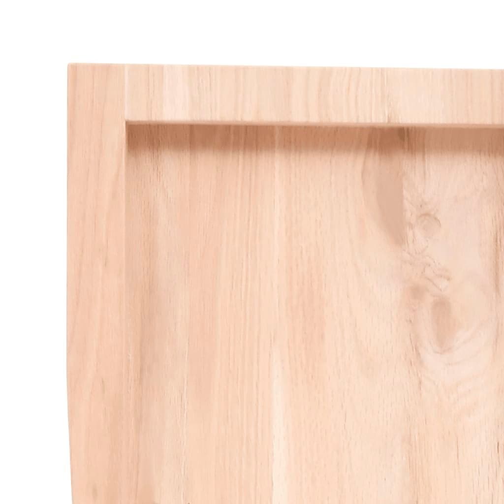 Tafelblad 60x40x(2-4) cm onbehandeld massief eikenhout — afbeelding 6