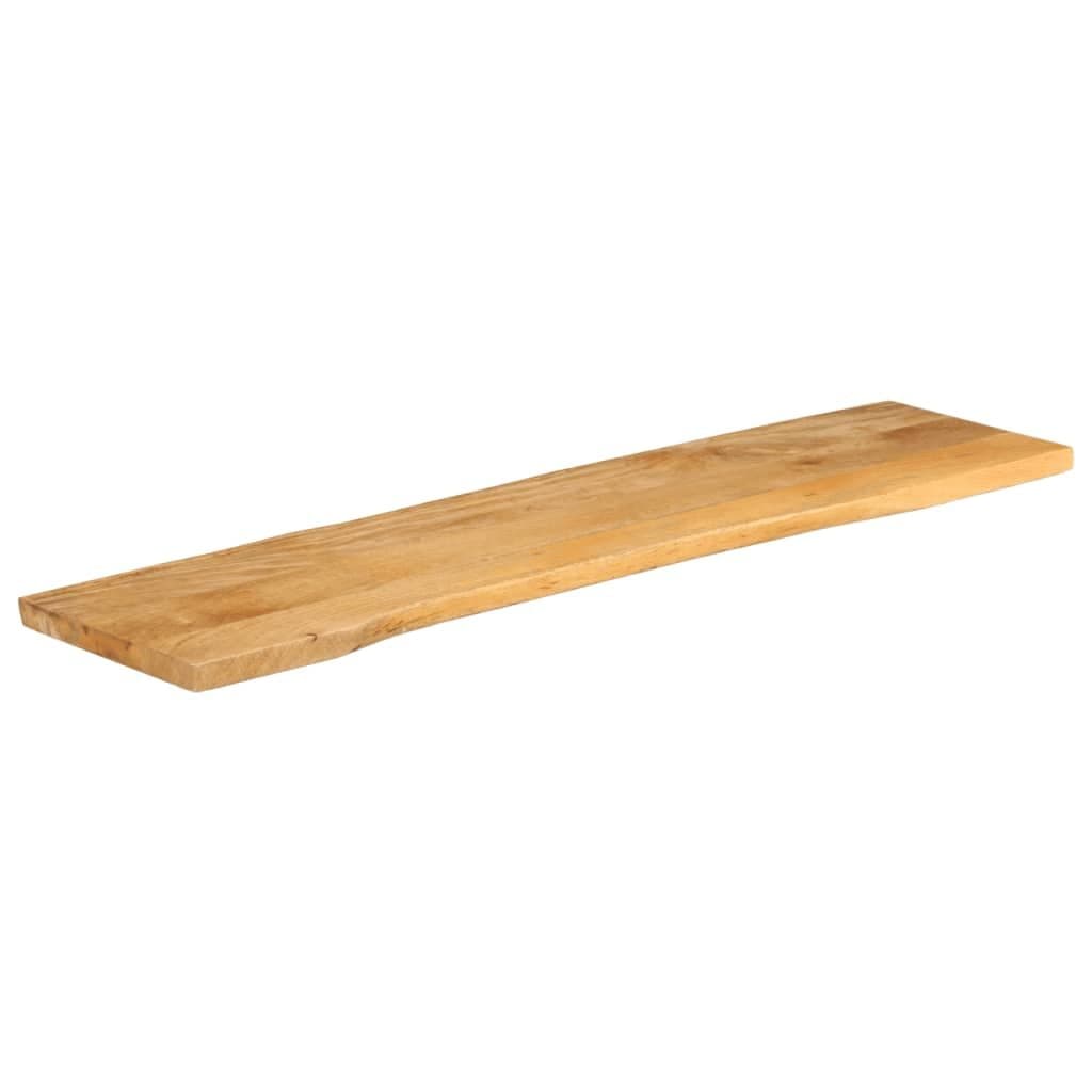 Tafelblad met natuurlijke rand 160x40x3,8 cm massief mangohout — afbeelding 2