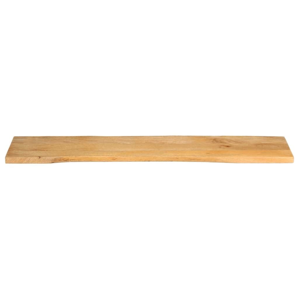 Tafelblad met natuurlijke rand 160x40x3,8 cm massief mangohout — afbeelding 3