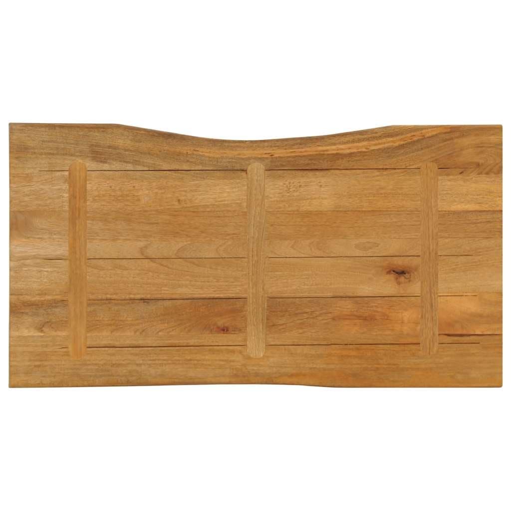 Tafelblad met natuurlijke rand 100x60x2,5 cm massief mangohout — afbeelding 5