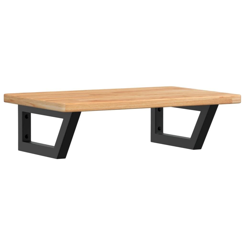 Badkamer wandschap staal en massief eikenhout — afbeelding 2
