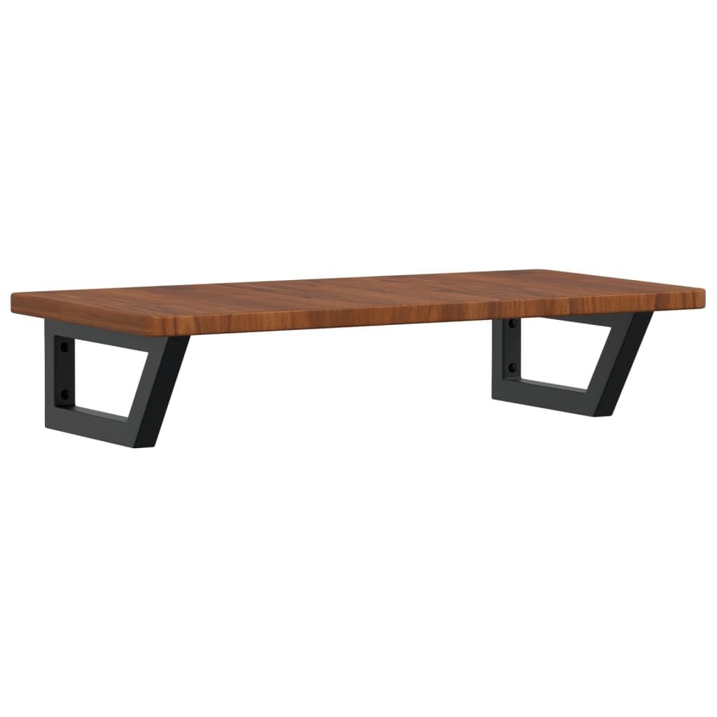 Badkamer wandschap staal en massief eikenhout — afbeelding 2