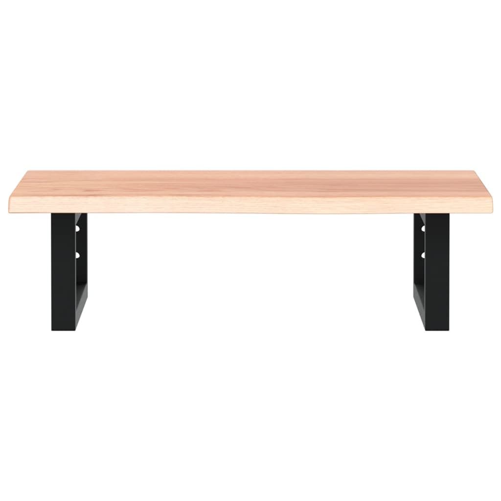 Badkamer wandschap staal en massief eikenhout — afbeelding 4
