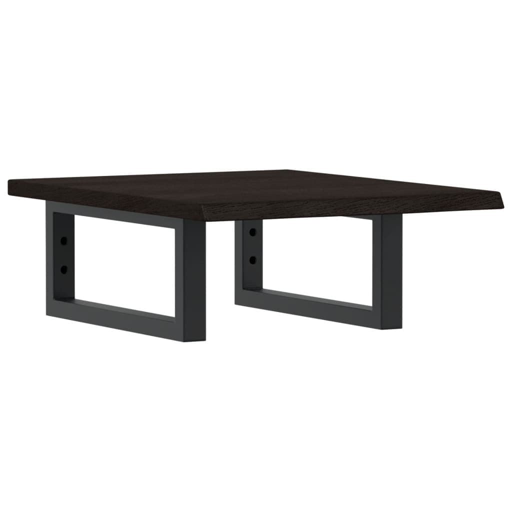 Badkamer wandschap staal en massief eikenhout — afbeelding 2