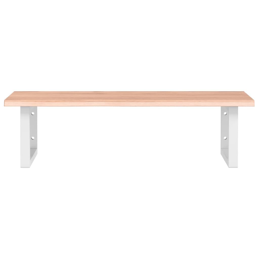 Badkamer wandschap staal en massief eikenhout — afbeelding 4