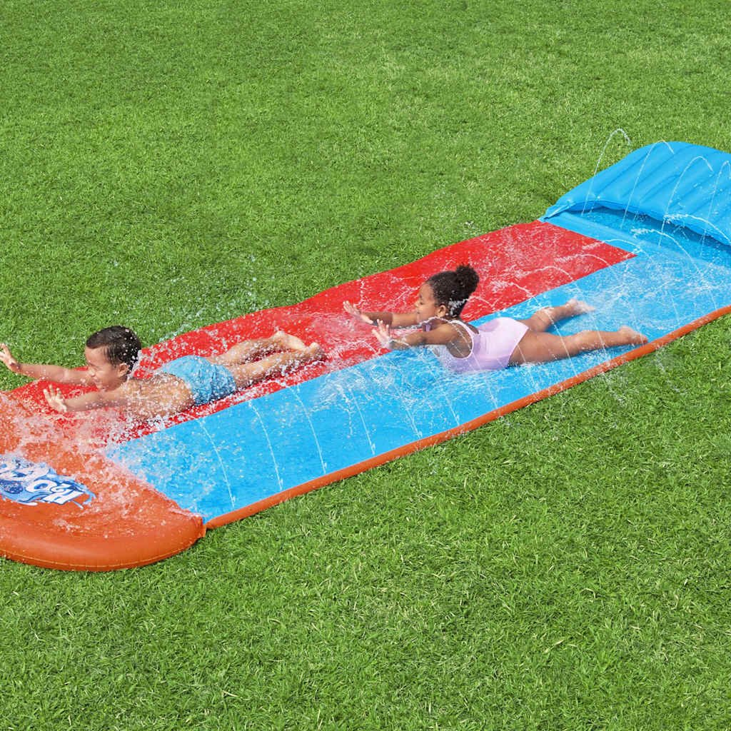 6941607308981_m_en_hd_1 Bestway H2OGO Waterglijbaan Tsunami Splash Ramp Double Slide - Image 1