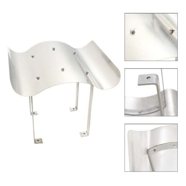 Provira Schoorsteenkap roestvrij staal zilverkleurig