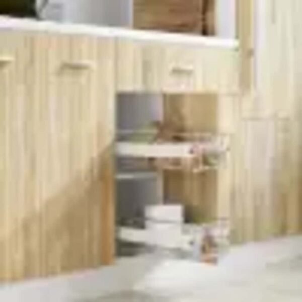 Provira Draadmanden uittrekbaar 2 st 400 mm zilverkleurig