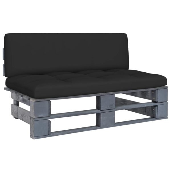 Provira Tuinmiddenbank pallet geïmpregneerd grenenhout grijs