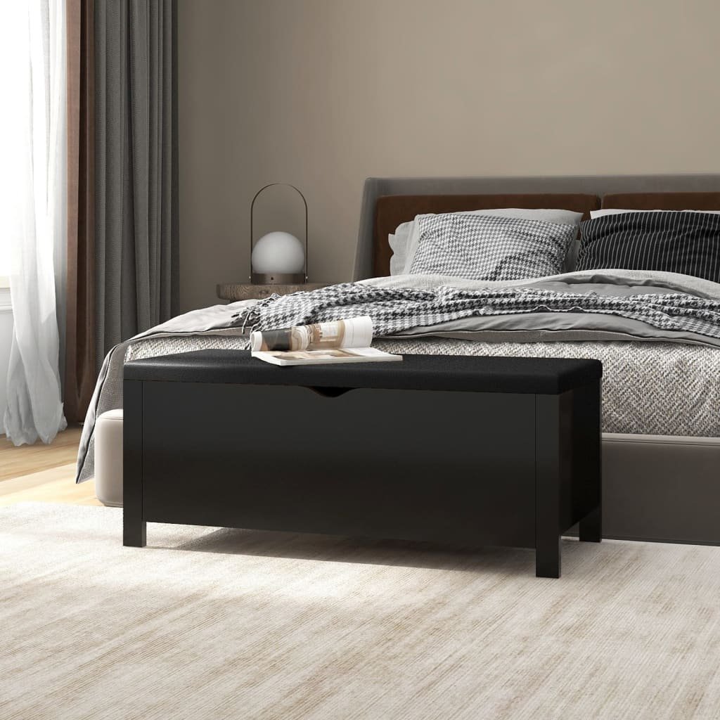 8720286343678_m_en_hd_1 Opbergbox met kussen 105x40x45 cm bewerkt hout zwart - Image 1