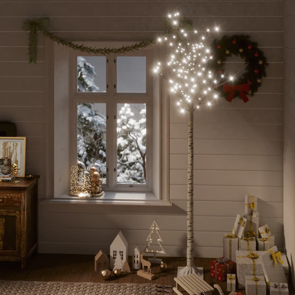 8720286442999_m_en_hd_1 Kerstboom wilg met 200 koudwitte LED's binnen en buiten 2,2 m - Image 1