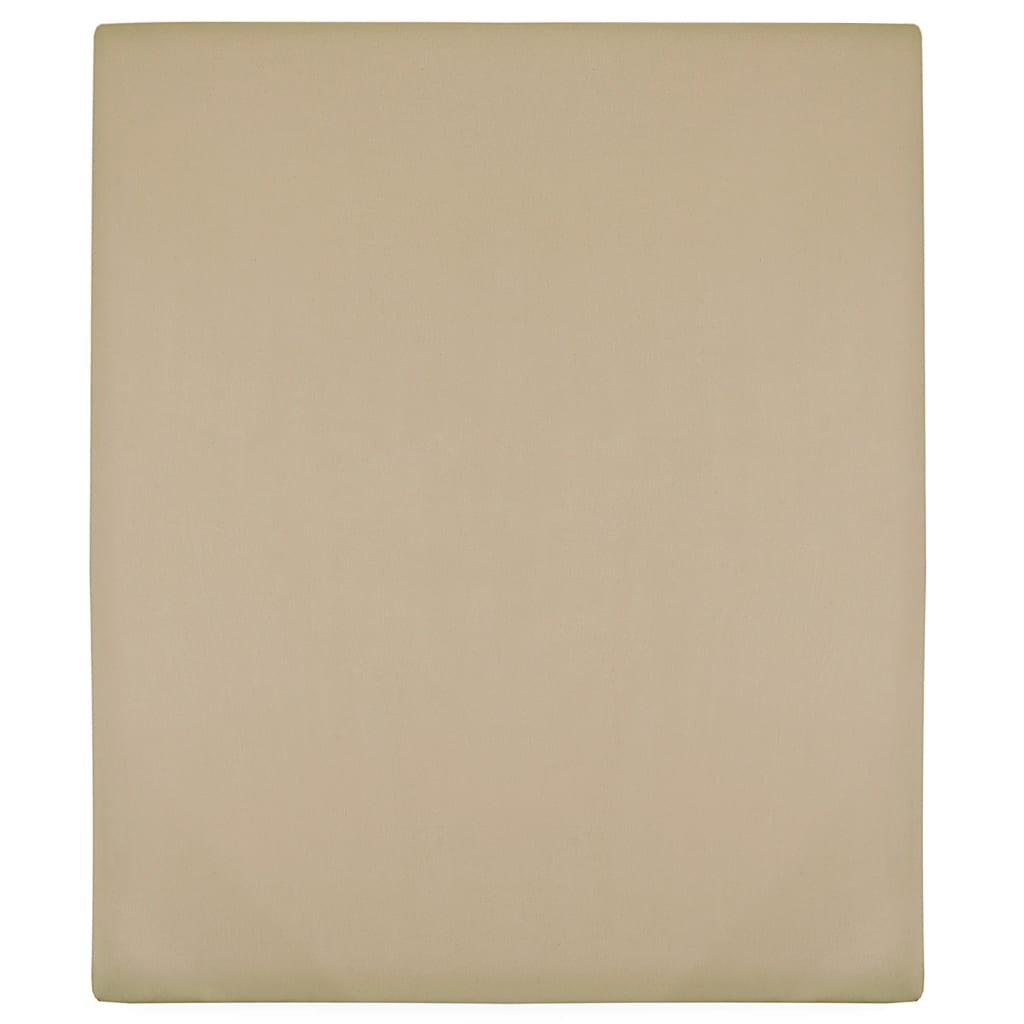 8720286658475_a_en_hd_1 Hoeslaken jersey 160x200 cm katoen taupe - Image 1