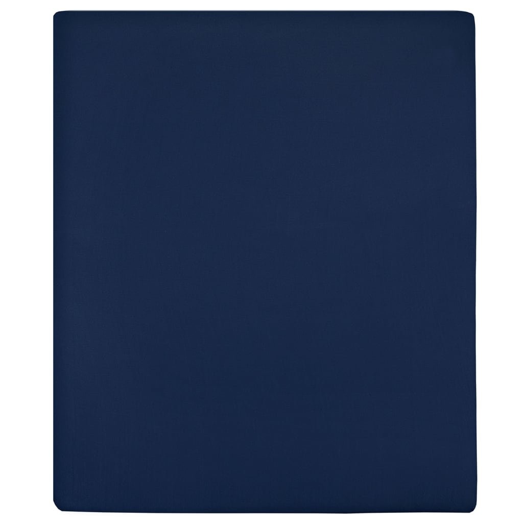 8720286658550_a_en_hd_1 Hoeslaken jersey 140x200 cm katoen marineblauw - Image 1