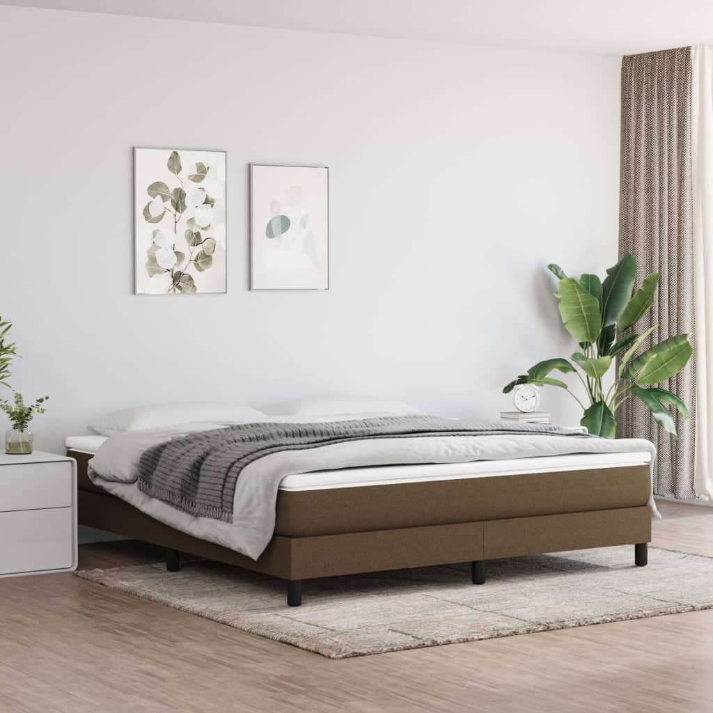 8720845545956_m_en_hd_1 Boxspring met matras stof donkerbruin 180x200 cm - Image 1