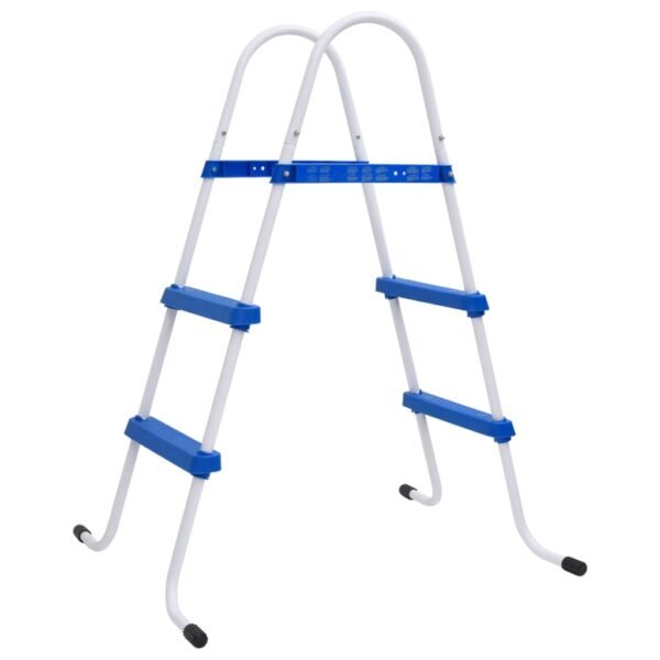 Provira Zwembadladder 84 cm blauw en wit