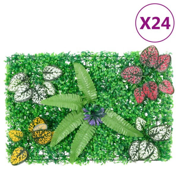  Provira Hek met kunstplanten 24 st 40x60 cm groen