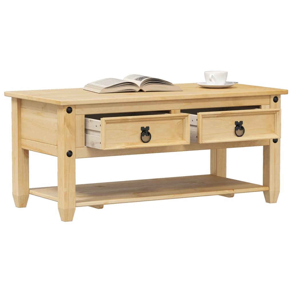 8721012464520_m_en_hd_1 Salontafel met lades Corona 100x48x45 cm massief grenenhout - Image 1